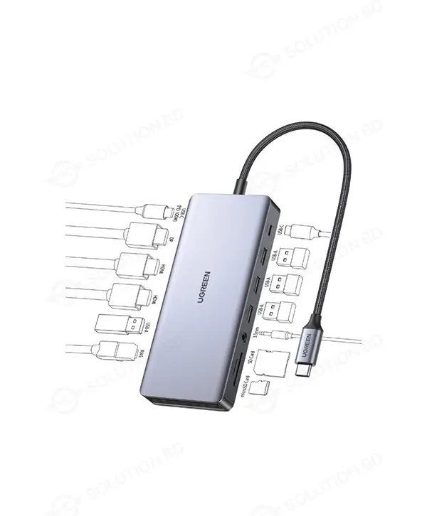 UGREEN Revodok Pro 313 (CM681) 13-in-1 USB-C Hub 3 UGREEN Revodok Pro 313 (CM681) 13-in-1 USB-C Hub PRICE IN BANGLADESH MC SOLUTION BD