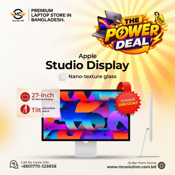 Apple 27 inch Studio Display price in BD - MK0U3LL/A / MK0U3ZP/A | MC Solution BD