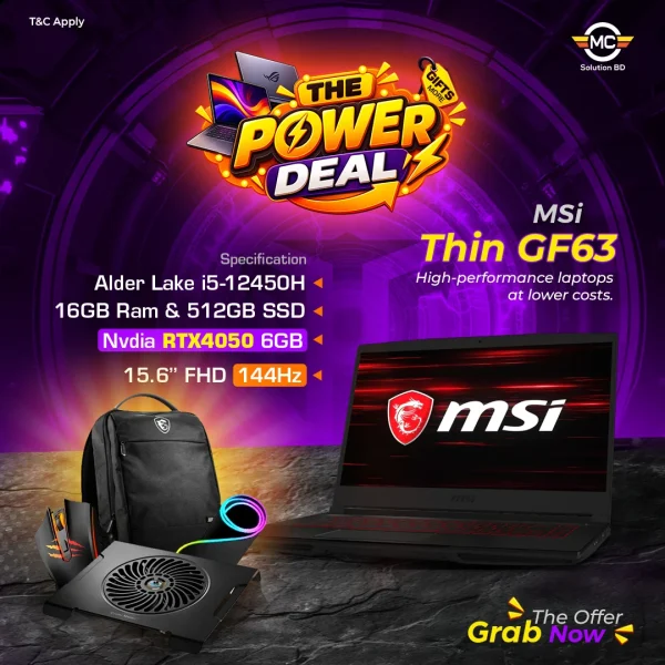 MSI Thin GF63 12VE 032 2023 MC SOLUTION BD
