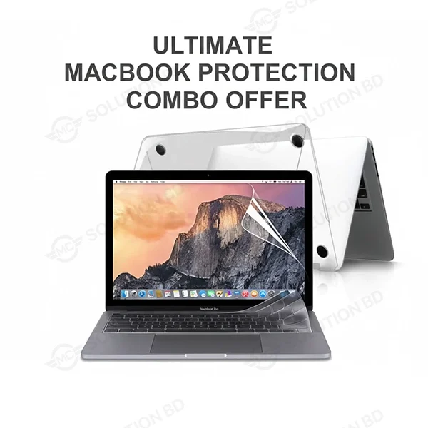 Ultimate MacBook Protection Combo - Screen, Keyboard and Shield Protector